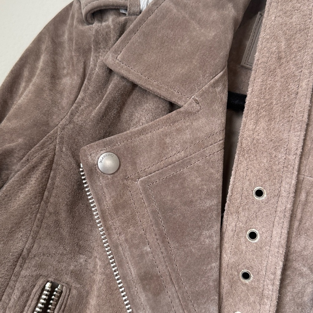 Blank NYC Taupe Leather Jacket - Picture 5 of 6